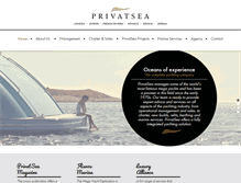 Tablet Screenshot of privatsea.com